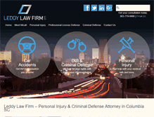 Tablet Screenshot of leddylaw.com